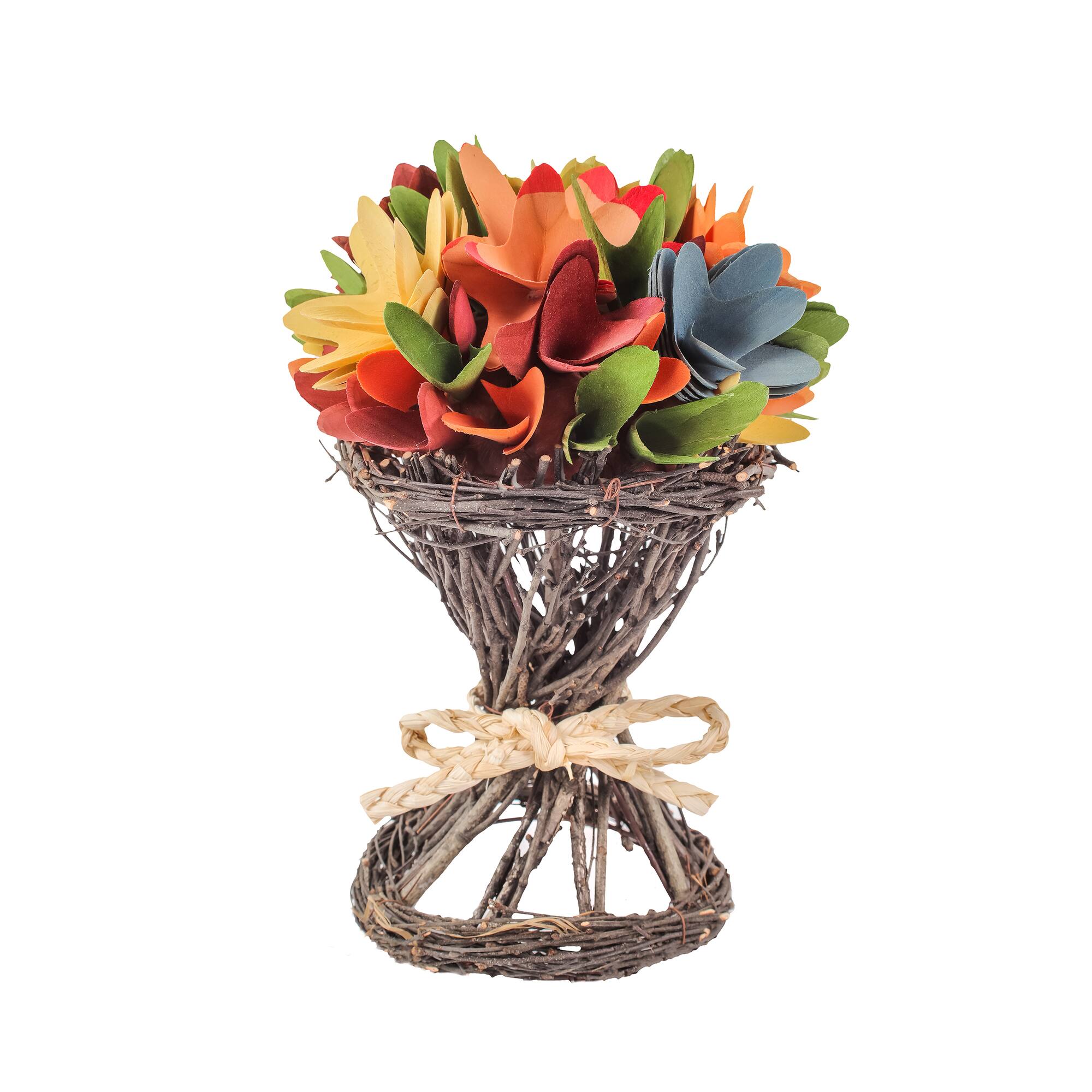9" Multicolor Spring Floral Bunch